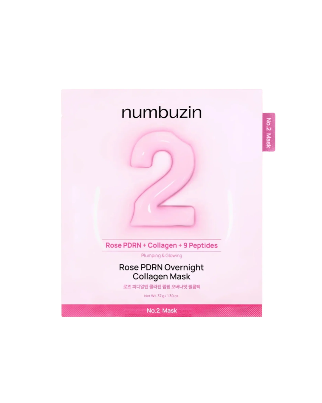 Numbuzin - Rose PDRN Overnight Collagen Mask 1pz
