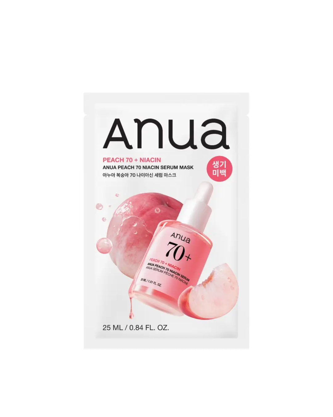 Mask 1ea Anua - Peach 70 + Niacin