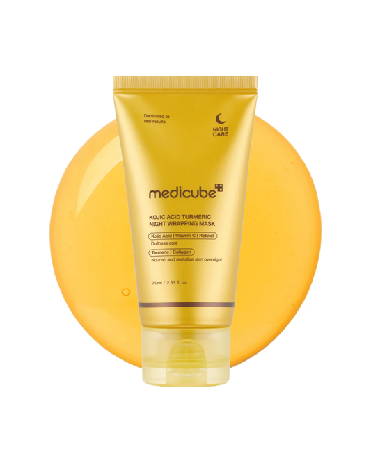 MEDICUBE - KOJIC ACID TURMERIC NIGHT WRAPPING MASK