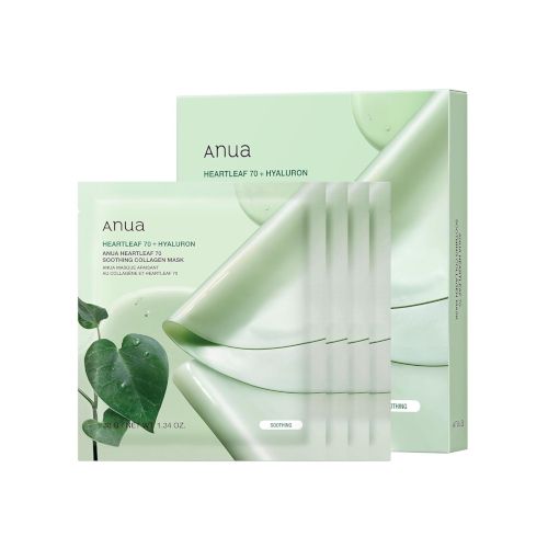 ANUA - [4EA] HEARTLEAF 70 SOOTHING COLLAGEN MASK